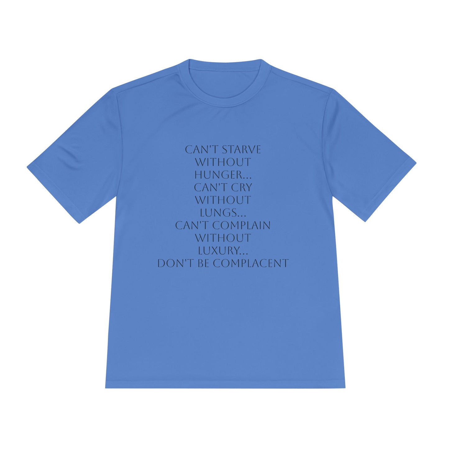 Camiseta unisex absorbente de humedad HLE - Camiseta con cita inspiradora
