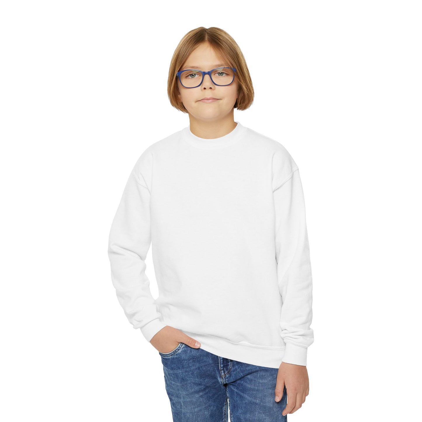 Sudadera de cuello redondo para jóvenes: diseño acogedor y divertido para niños