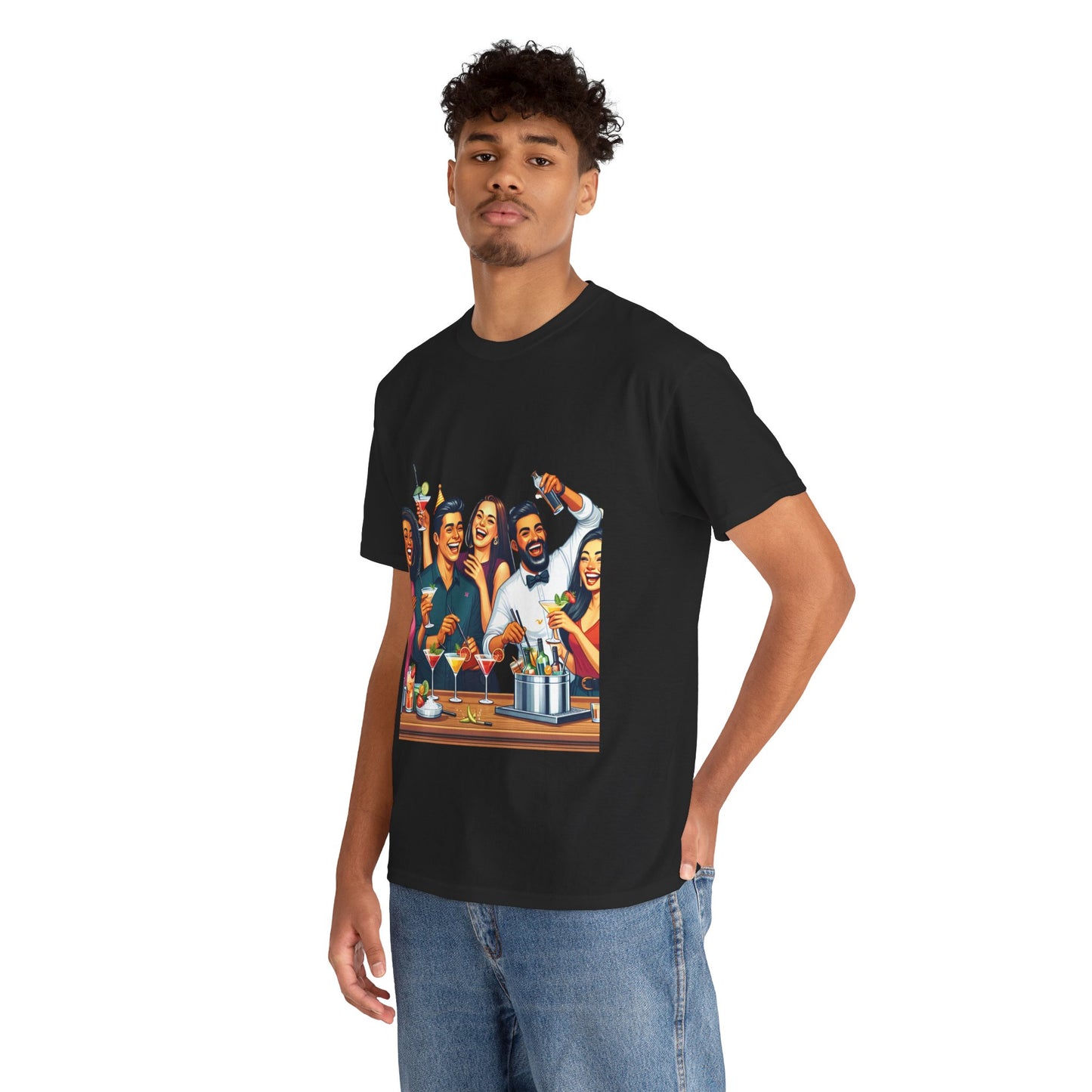 Hustle League Unisex Heavy Cotton Tee - Celebrate Friendship & Fun Nights Out