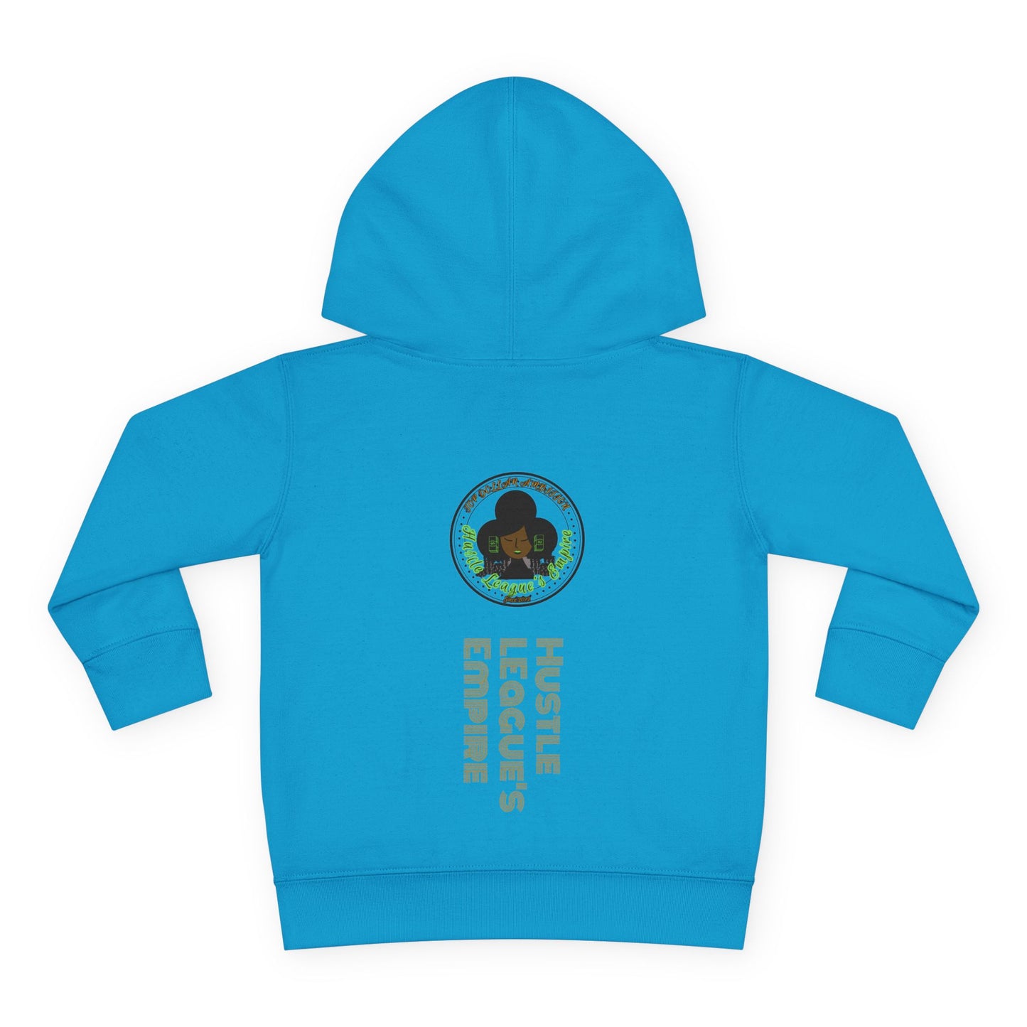Cute Bear Toddler Hoodie - Cozy Fleece Pullover with 'Hustle' Design
