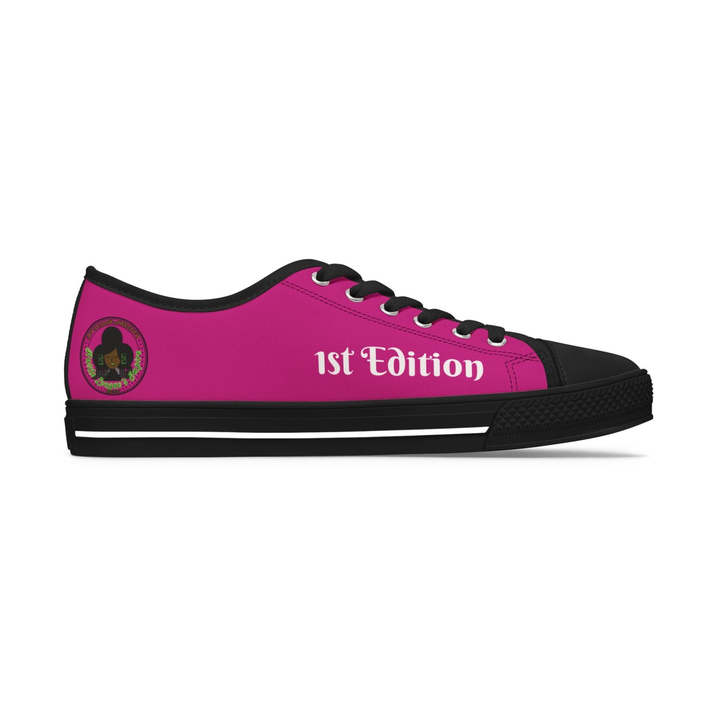 Pink HLE Women Low Top Sneakers - &Respect the Hustle Design