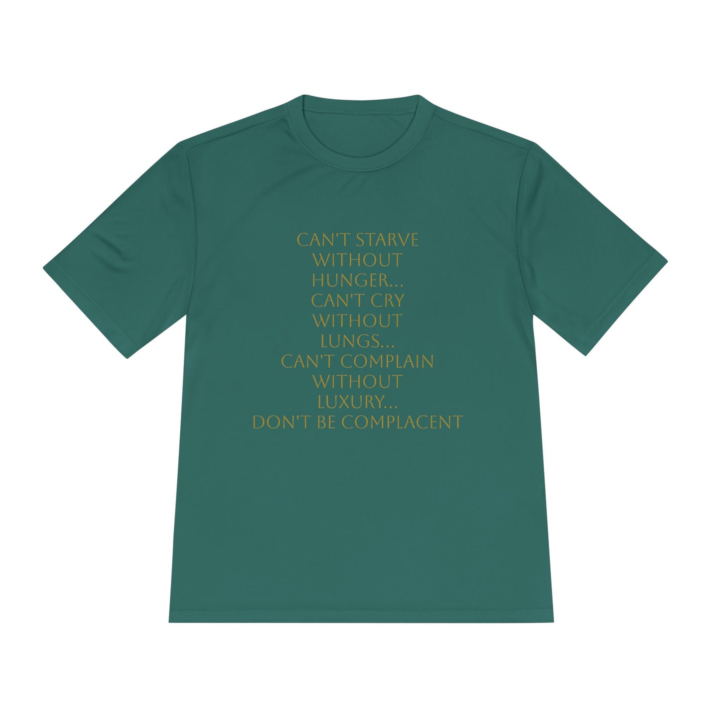 Camiseta unisex absorbente de humedad HLE - Camiseta con cita inspiradora