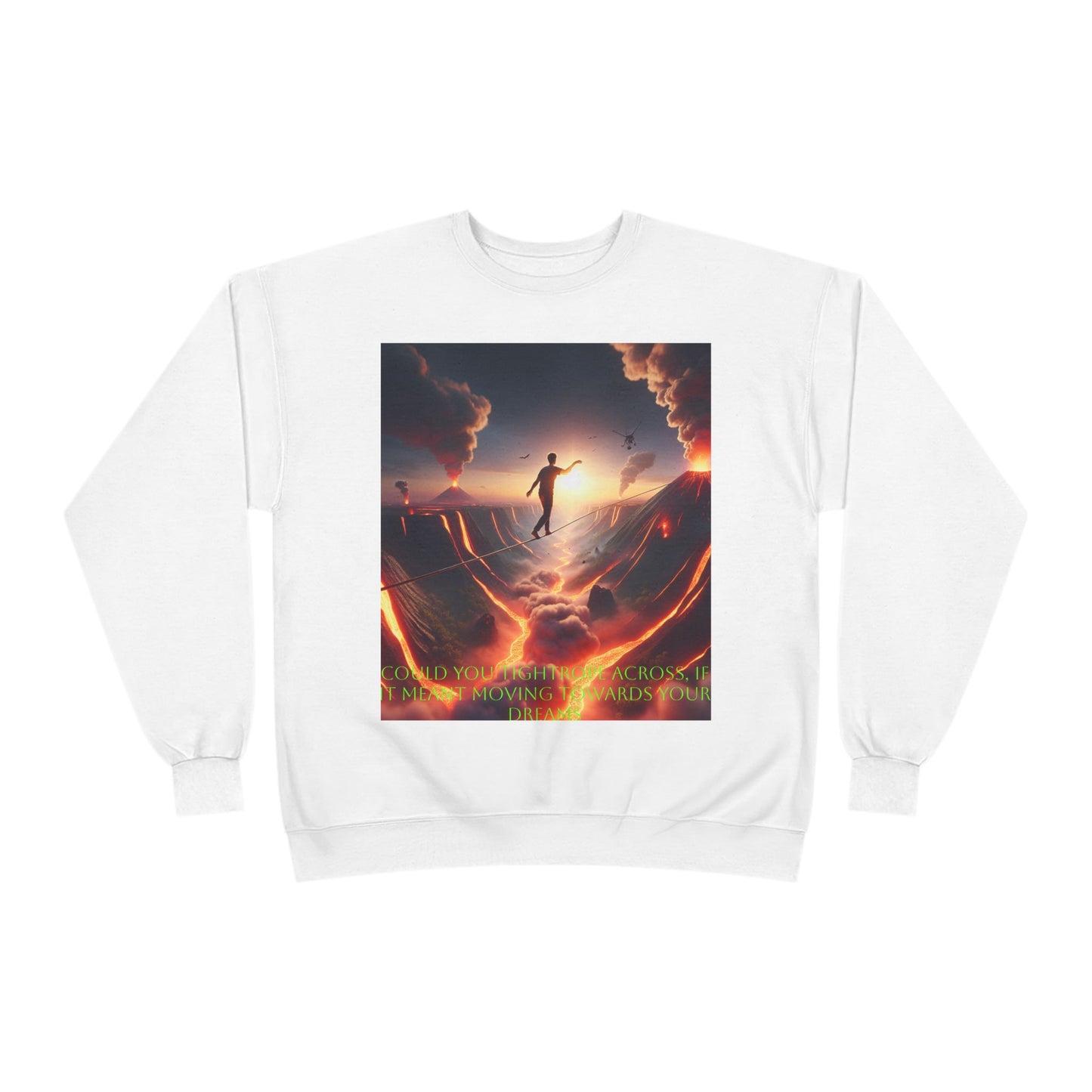 Hustle League's Empire Unisex EcoSmart Crewneck Sweatshirt - Motivational Vintage Style