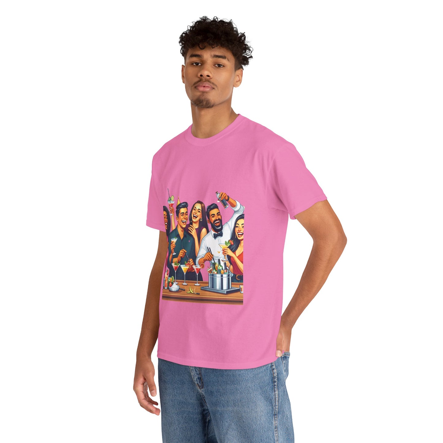 Hustle League Unisex Heavy Cotton Tee - Celebrate Friendship & Fun Nights Out