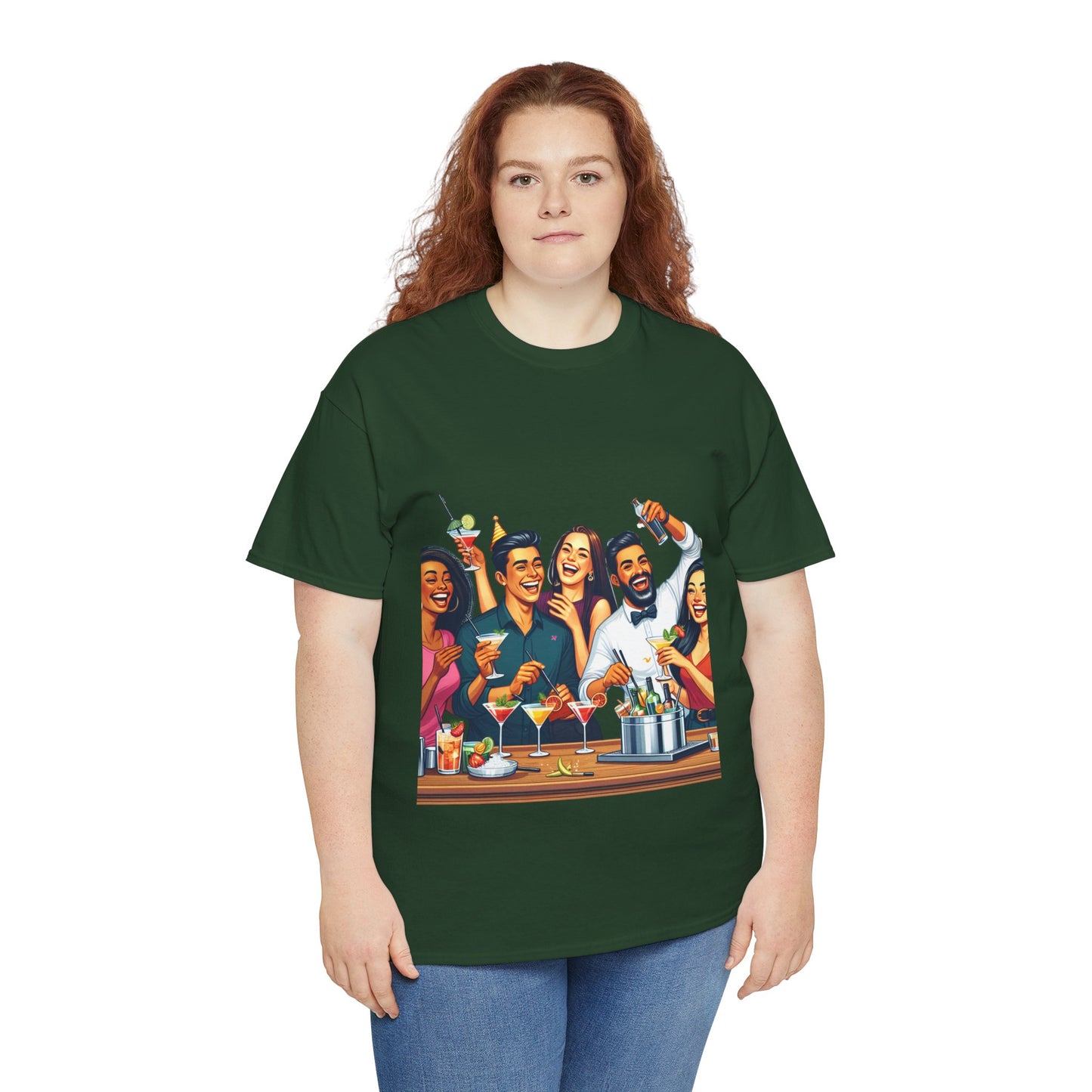 Hustle League Unisex Heavy Cotton Tee - Celebrate Friendship & Fun Nights Out