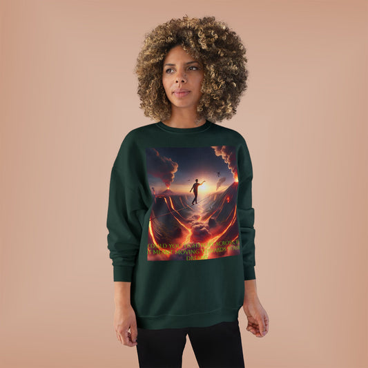 Hustle League's Empire Unisex EcoSmart Crewneck Sweatshirt - Motivational Vintage Style