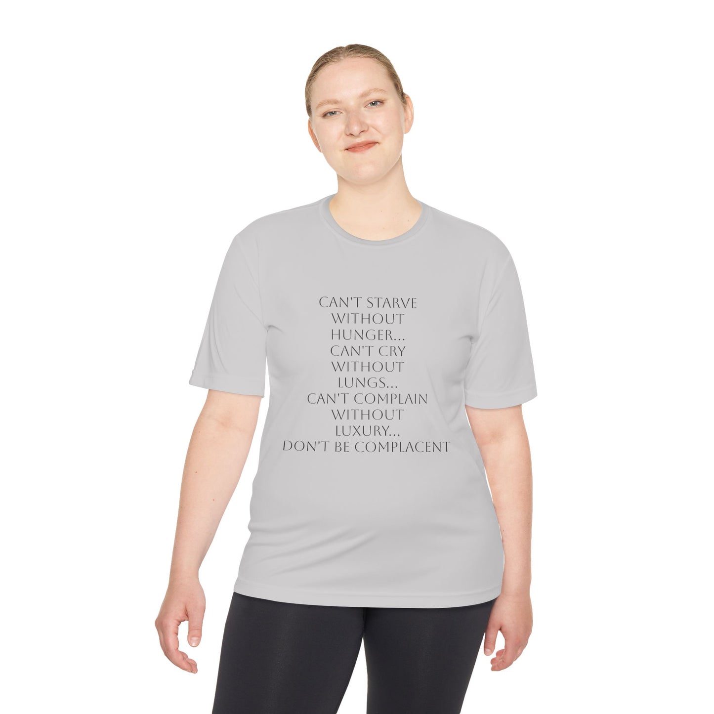 Camiseta unisex absorbente de humedad HLE - Camiseta con cita inspiradora
