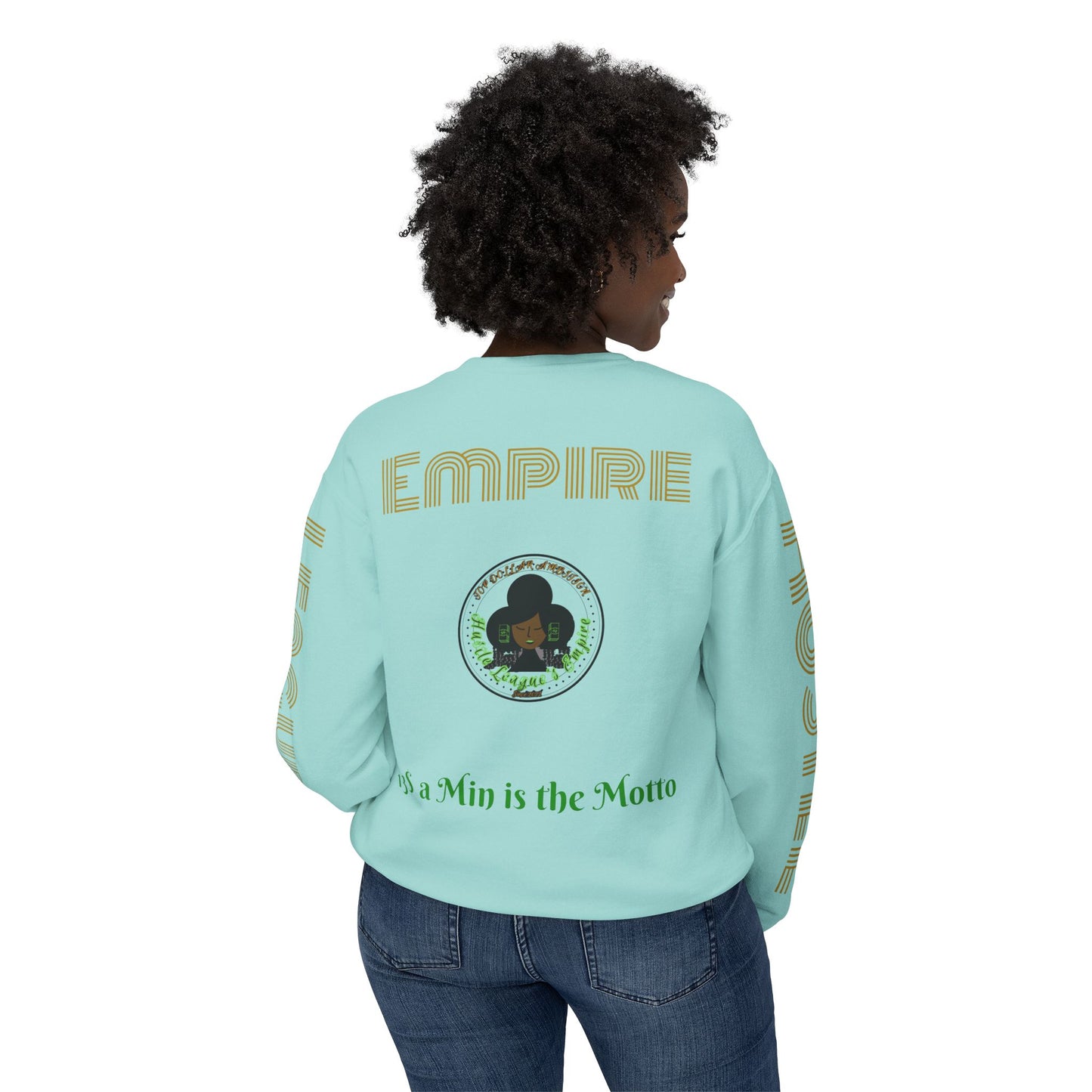 Sudadera unisex ligera con cuello redondo de HLE: de iniciar incendios a construir imperios