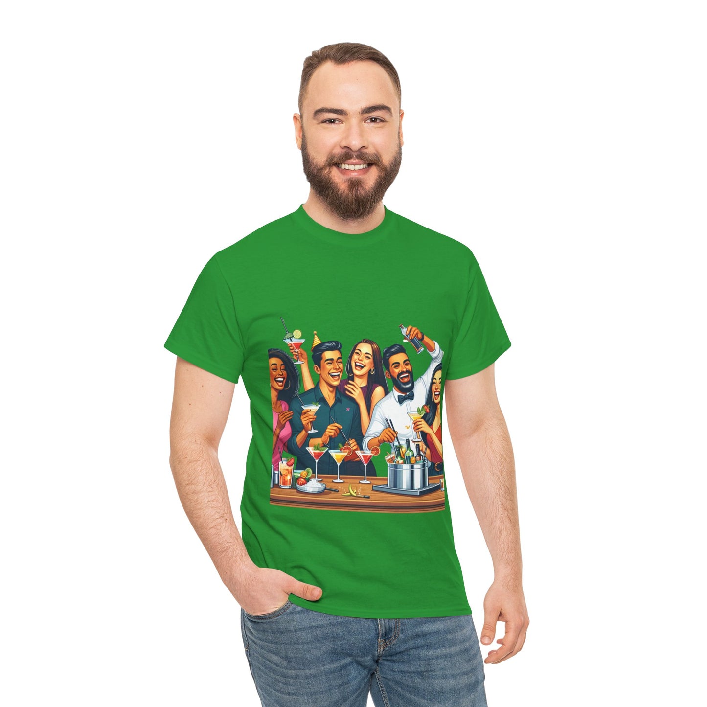 Hustle League Unisex Heavy Cotton Tee - Celebrate Friendship & Fun Nights Out