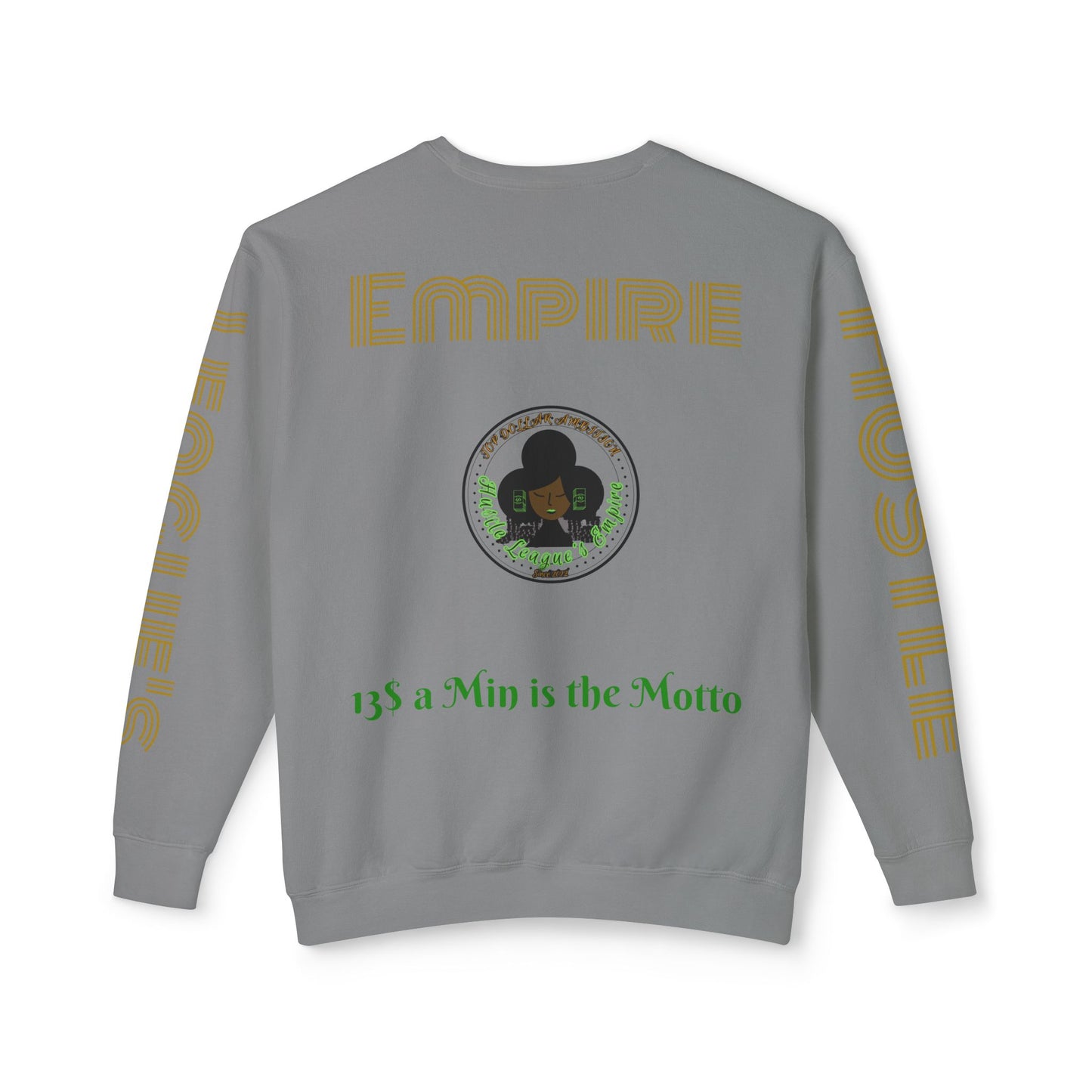 Sudadera unisex ligera con cuello redondo de HLE: de iniciar incendios a construir imperios