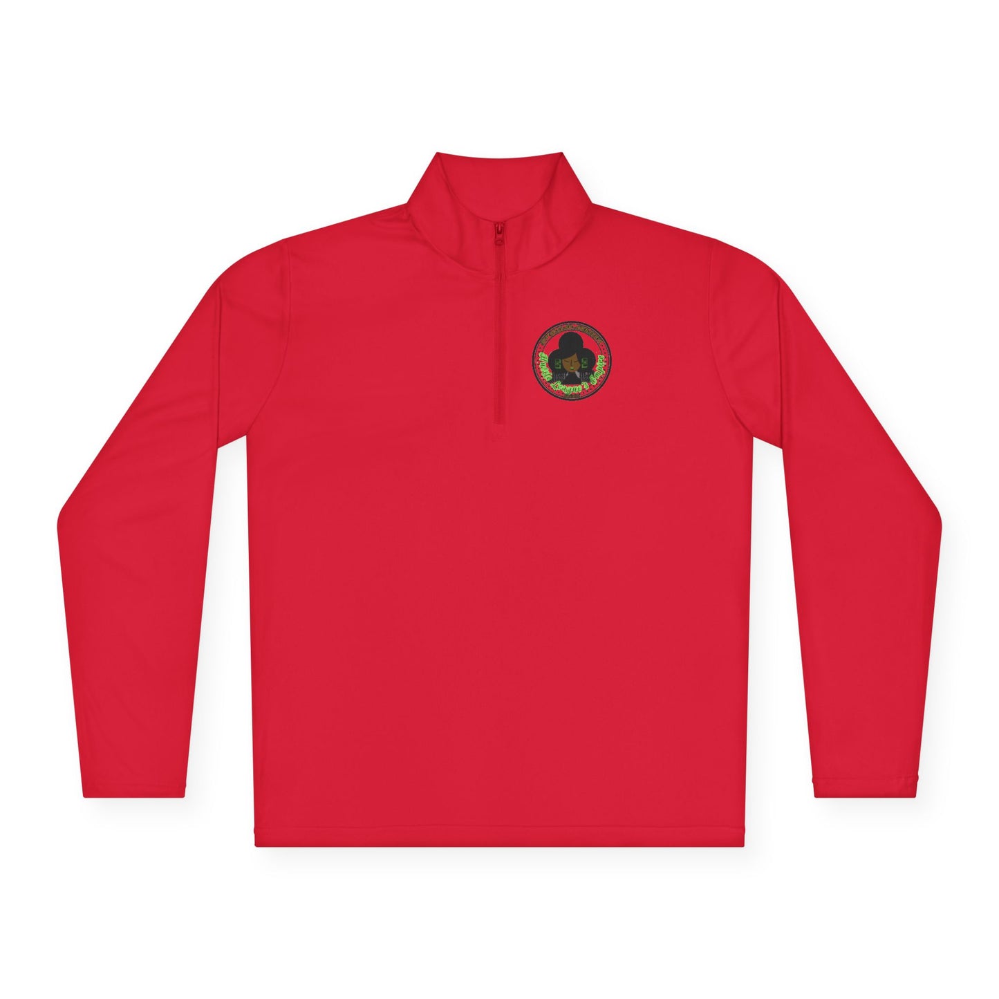 Unisex Quarter-Zip Pullover - Hustle Empire with Motivational Quotes