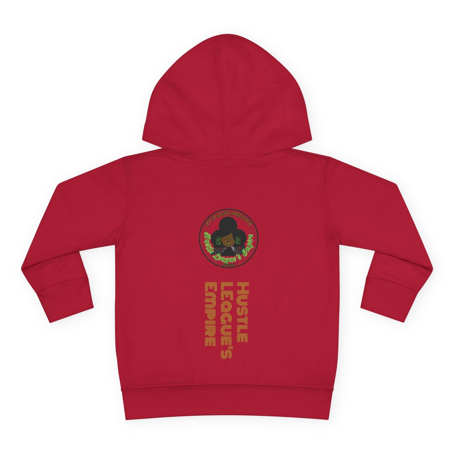 Cute Bear Toddler Hoodie - Cozy Fleece Pullover with 'Hustle' Design