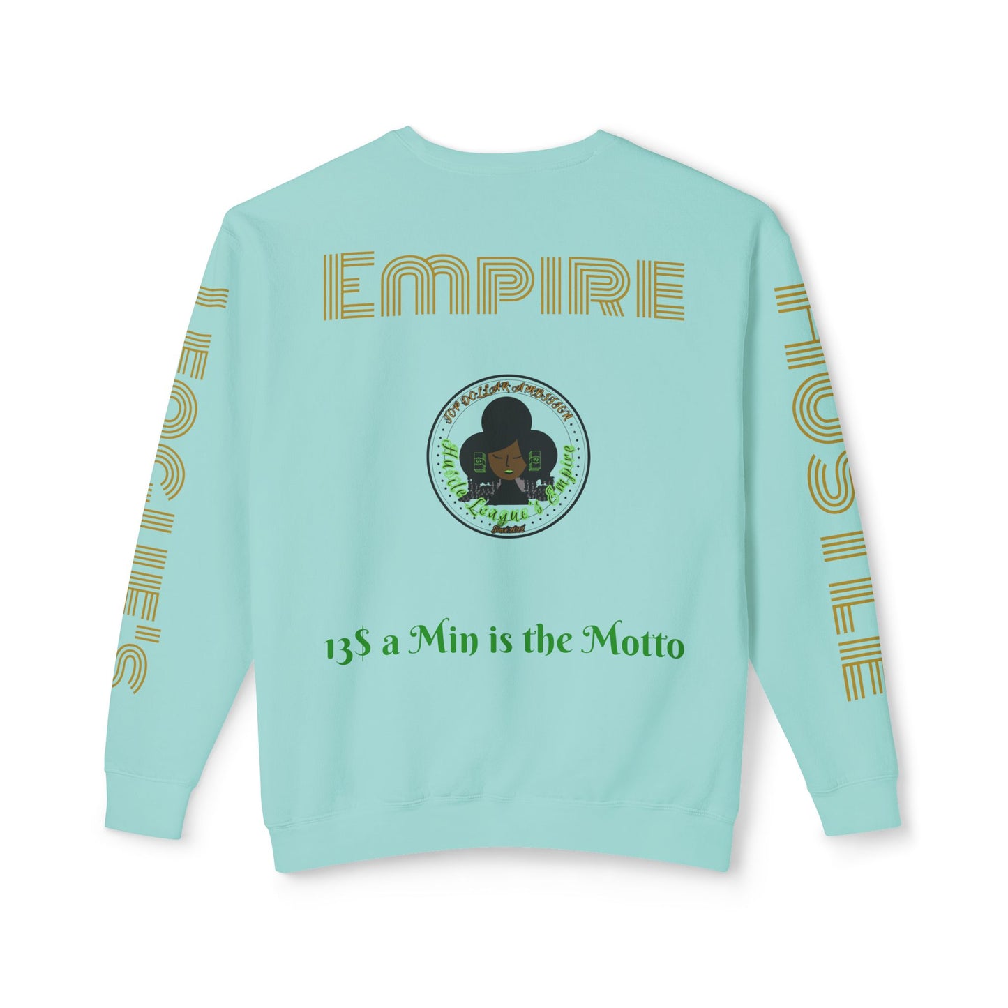 Sudadera unisex ligera con cuello redondo de HLE: de iniciar incendios a construir imperios