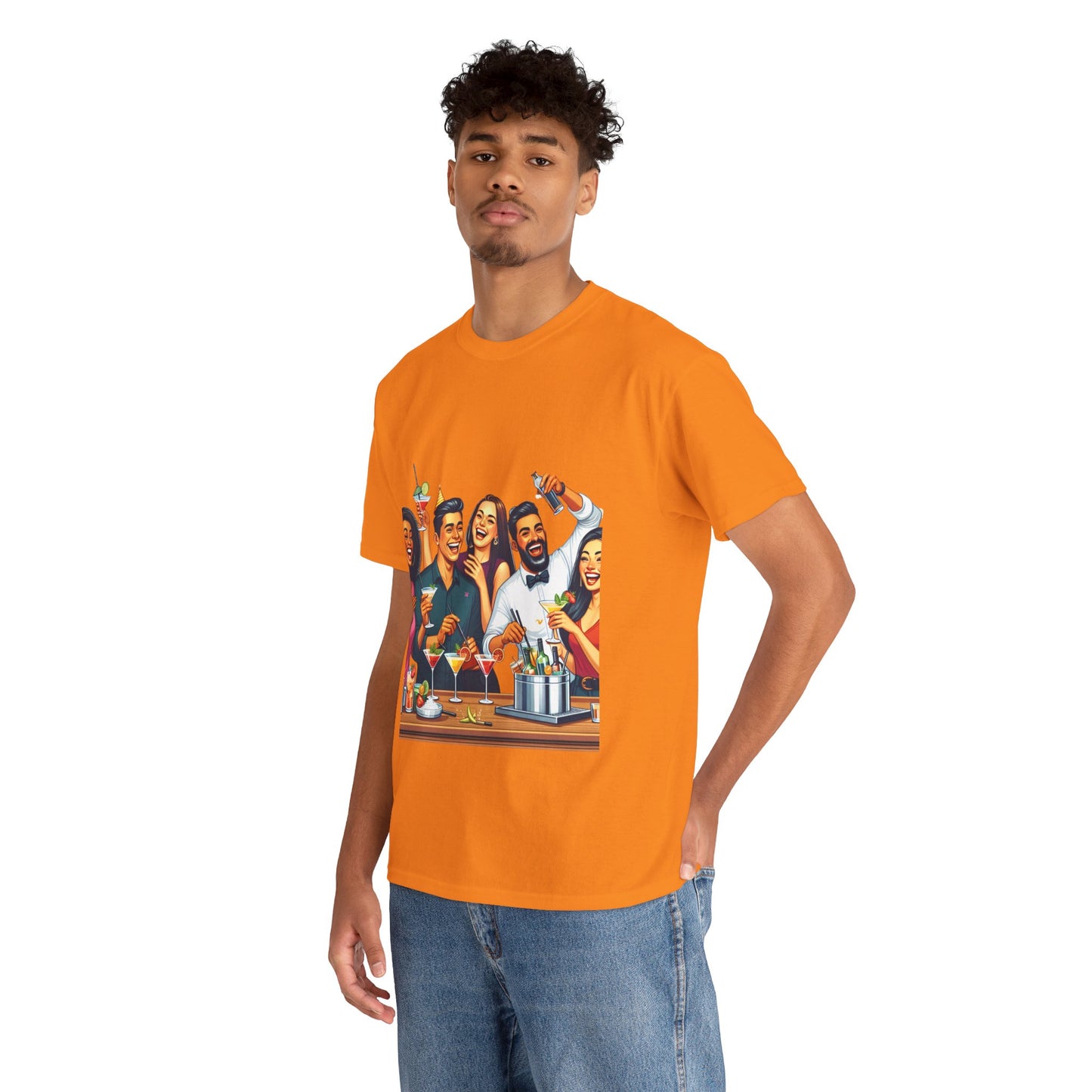 Hustle League Unisex Heavy Cotton Tee - Celebrate Friendship & Fun Nights Out