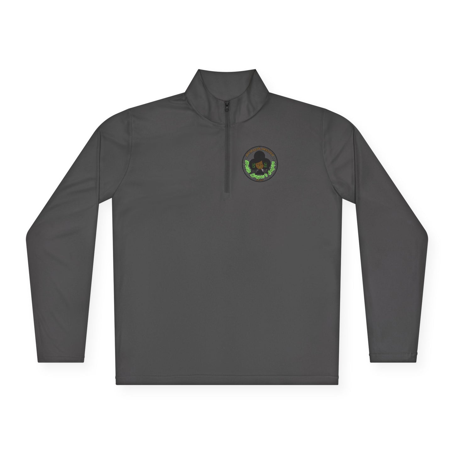 Unisex Quarter-Zip Pullover - Hustle Empire with Motivational Quotes