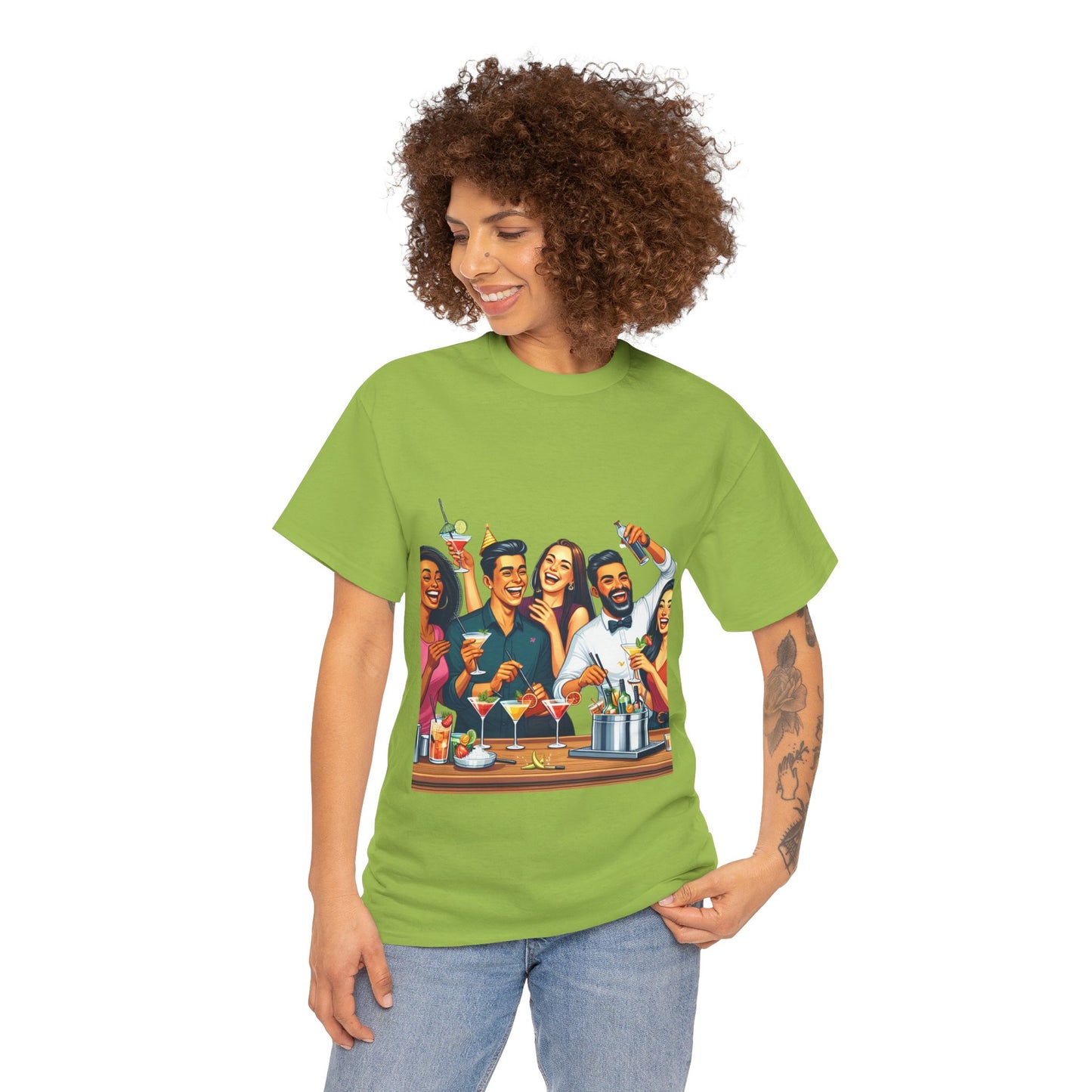 Hustle League Unisex Heavy Cotton Tee - Celebrate Friendship & Fun Nights Out