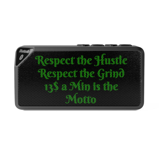 Jabba Bluetooth Speaker - Motivational Sound System for Hustlers with Grind Motto