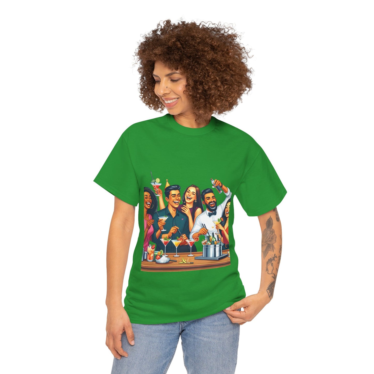 Hustle League Unisex Heavy Cotton Tee - Celebrate Friendship & Fun Nights Out