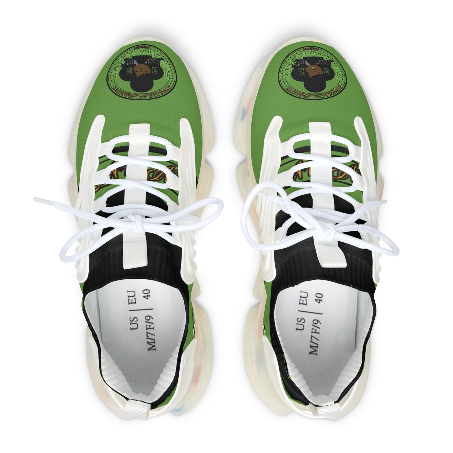 Eco-Friendly Women's Mesh Sneakers with Vibrant Green Design