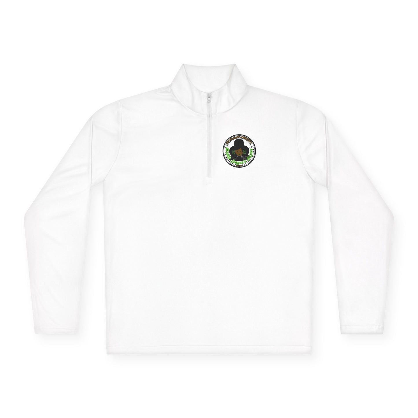 Unisex Quarter-Zip Pullover - Hustle Empire with Motivational Quotes