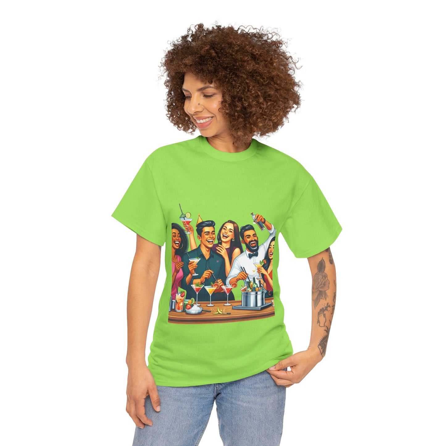 Hustle League Unisex Heavy Cotton Tee - Celebrate Friendship & Fun Nights Out