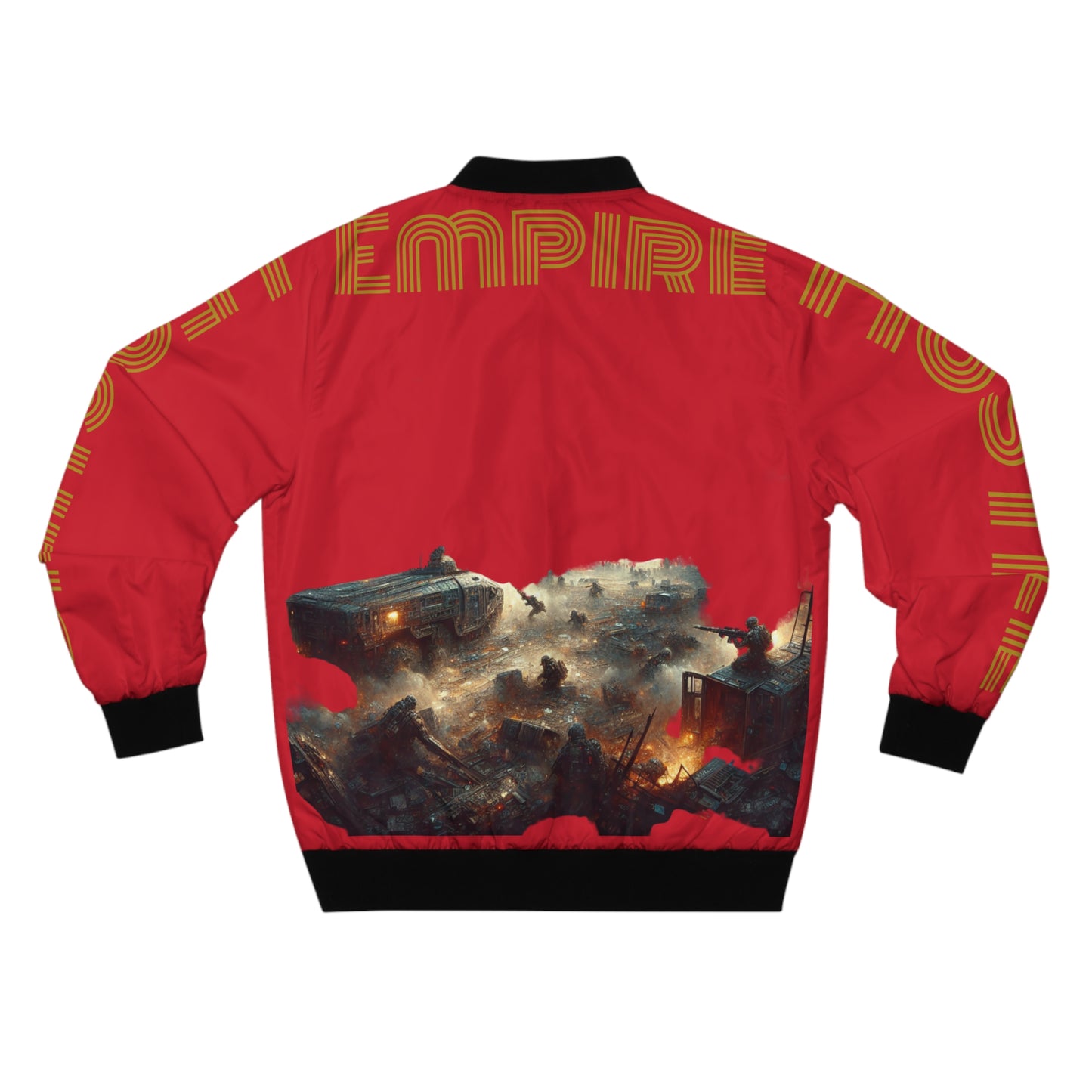 Red HLE Bomber Jacket - Cafe Design