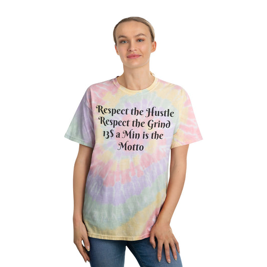 Camiseta teñida colorida: camiseta inspiradora "Respeta el esfuerzo" para emprendedores