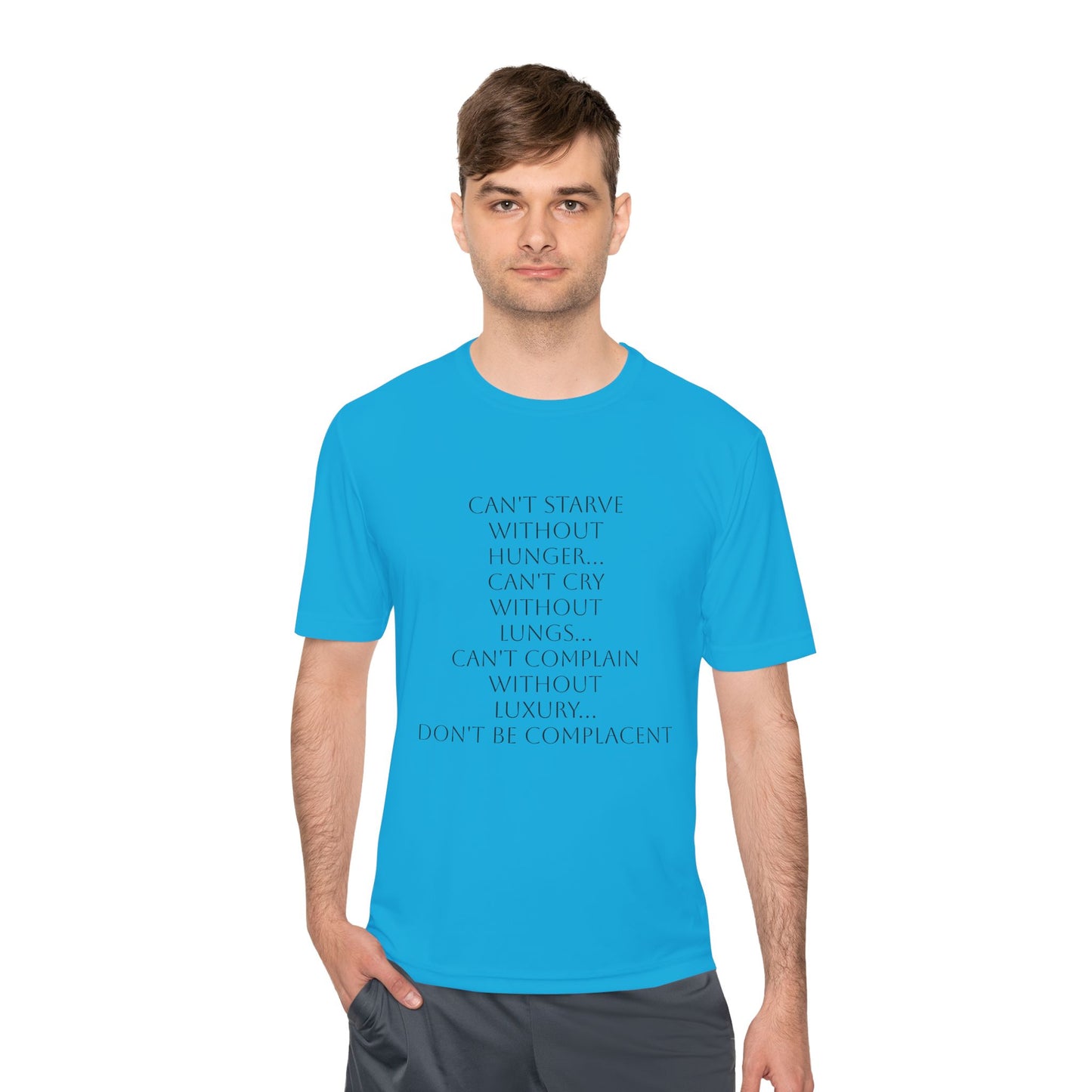Camiseta unisex absorbente de humedad HLE - Camiseta con cita inspiradora