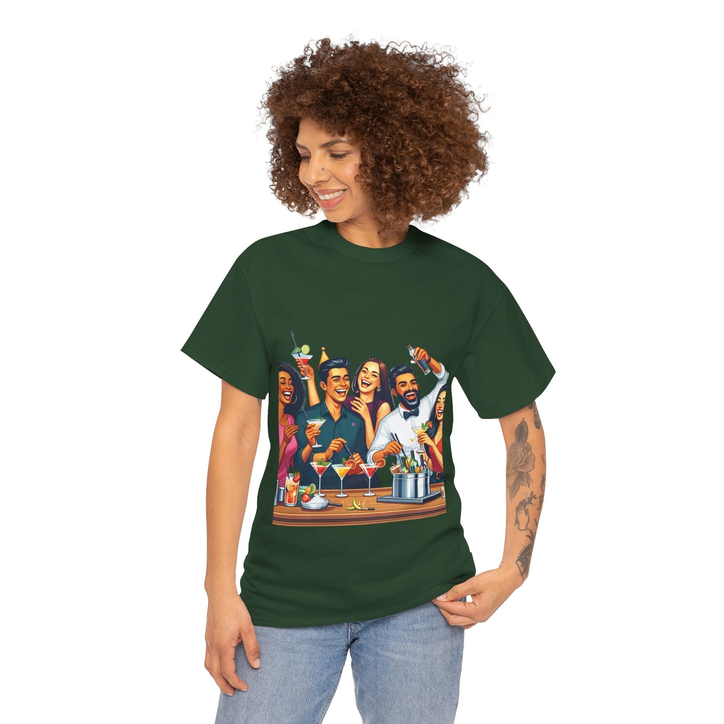 Hustle League Unisex Heavy Cotton Tee - Celebrate Friendship & Fun Nights Out