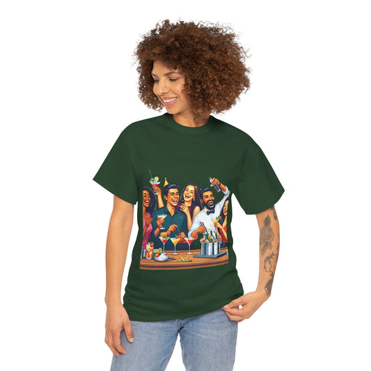 Hustle League Unisex Heavy Cotton Tee - Celebrate Friendship & Fun Nights Out