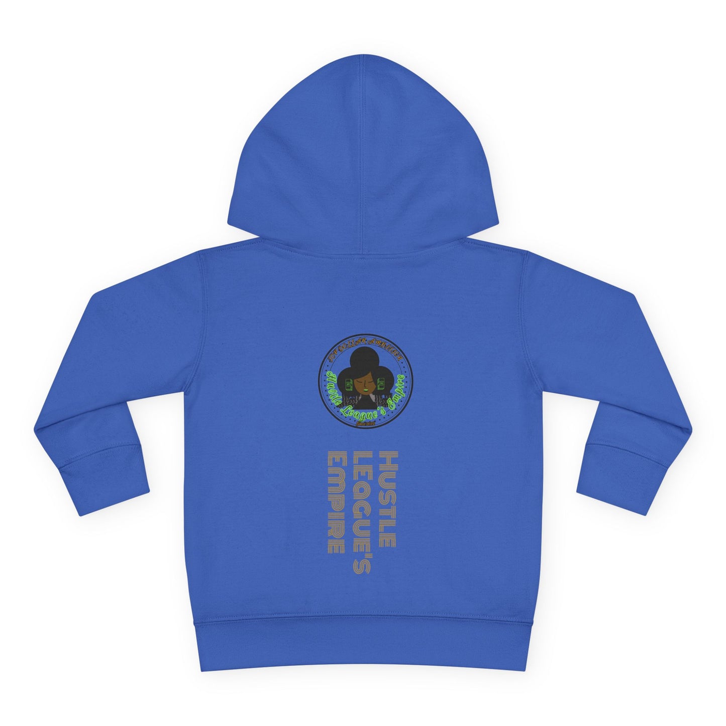 Cute Bear Toddler Hoodie - Cozy Fleece Pullover with 'Hustle' Design