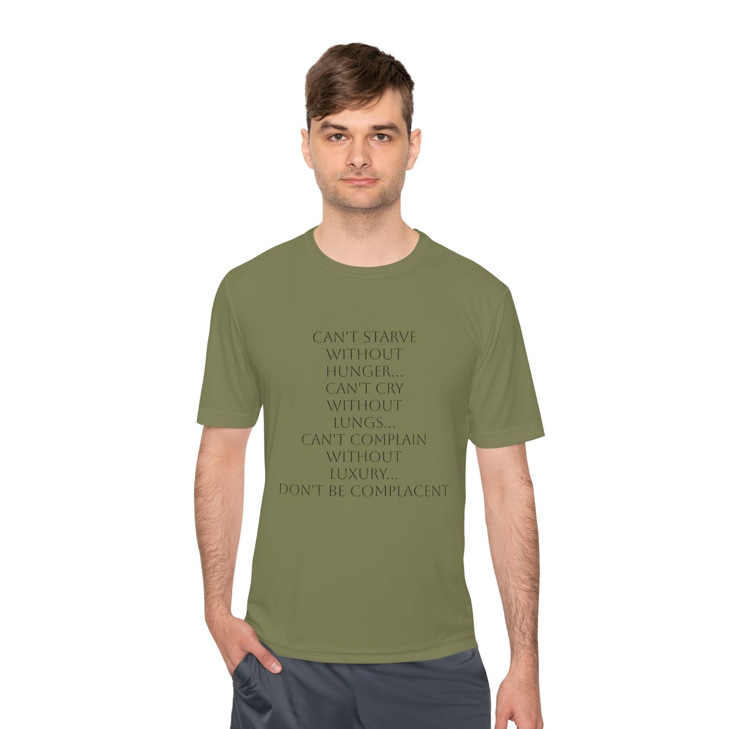 Camiseta unisex absorbente de humedad HLE - Camiseta con cita inspiradora