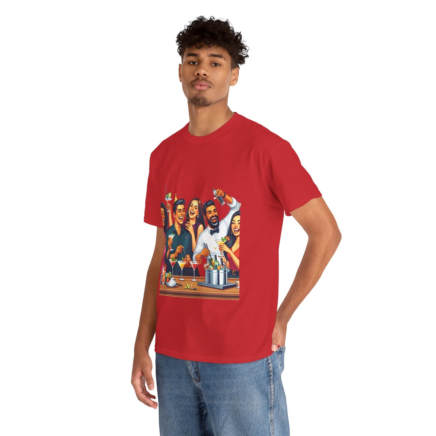 Hustle League Unisex Heavy Cotton Tee - Celebrate Friendship & Fun Nights Out