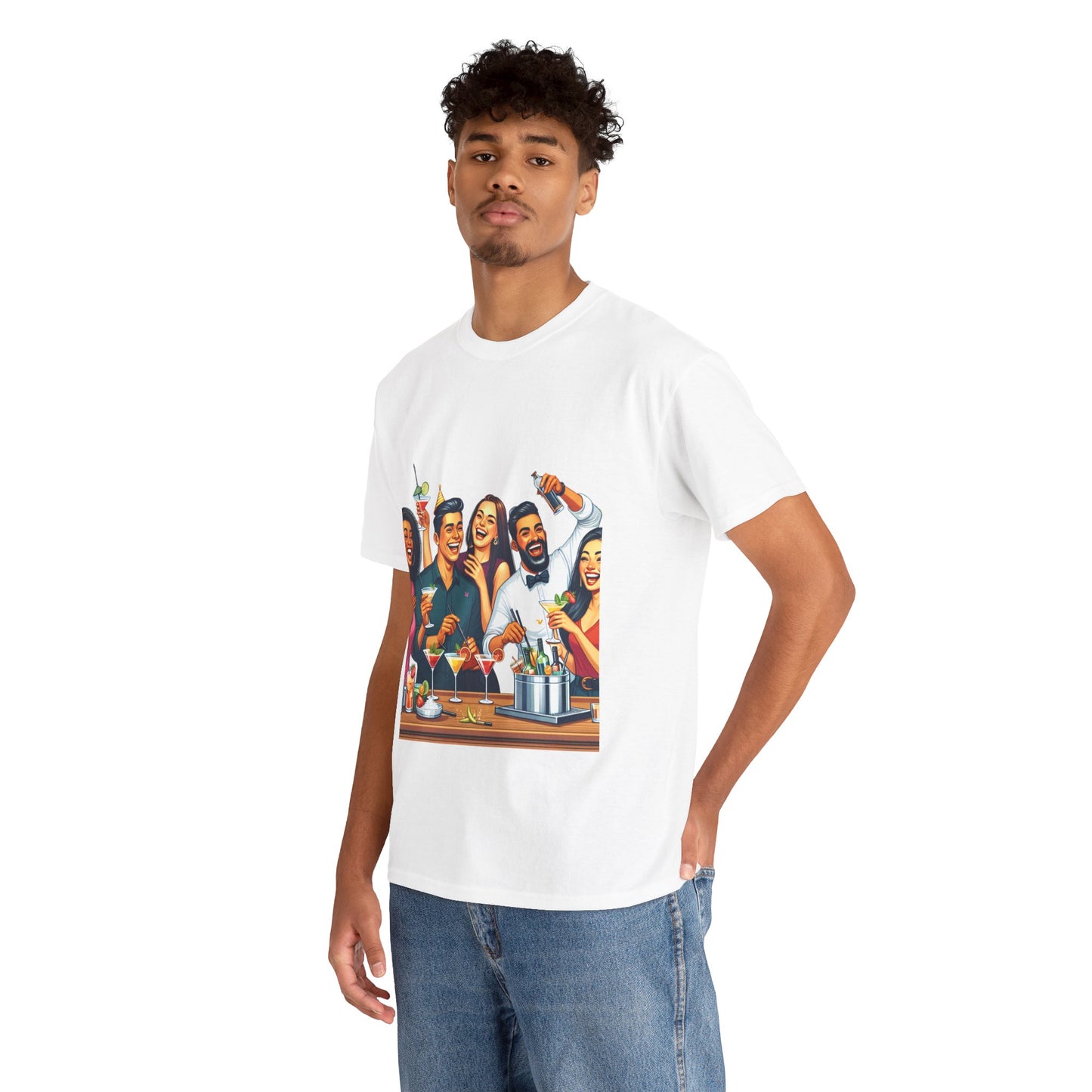 Hustle League Unisex Heavy Cotton Tee - Celebrate Friendship & Fun Nights Out
