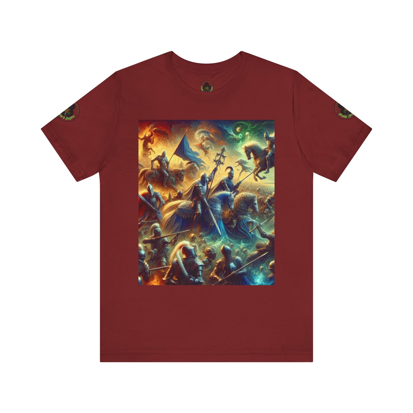 Camiseta unisex Epic HLE: gráfico llamativo en la parte delantera y motivación en la espalda