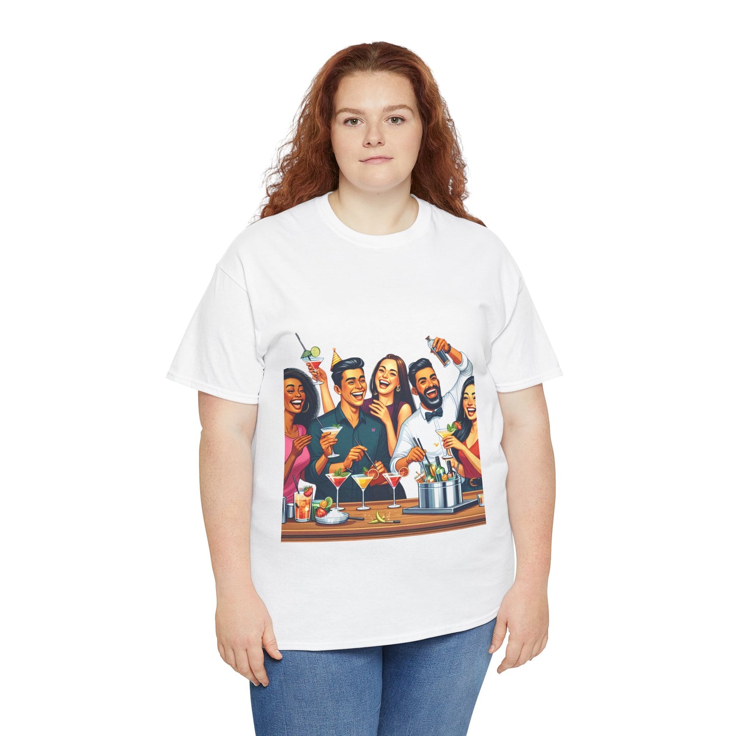 Hustle League Unisex Heavy Cotton Tee - Celebrate Friendship & Fun Nights Out
