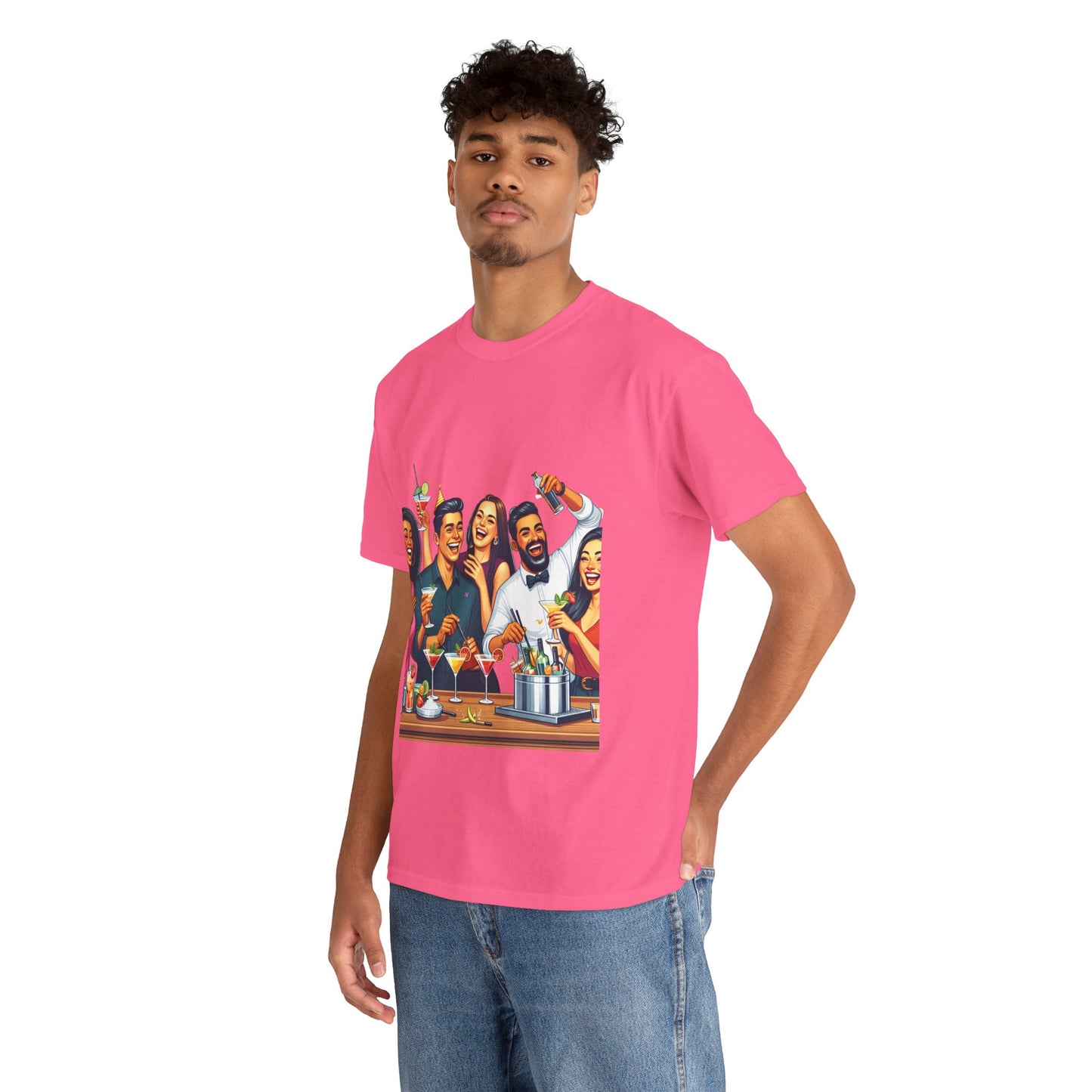 Hustle League Unisex Heavy Cotton Tee - Celebrate Friendship & Fun Nights Out