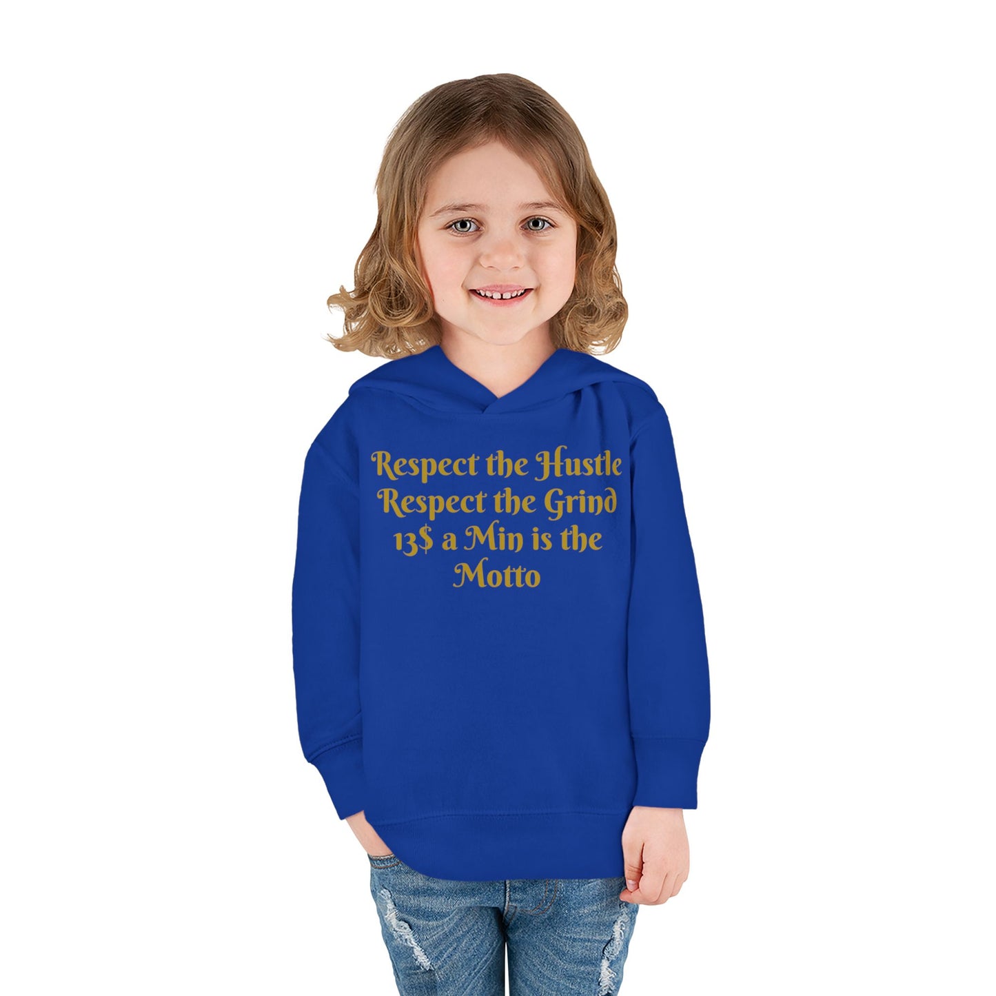 HLE Toddler Fleece Hoodie - "Respect the Hustle" Inspirational Design