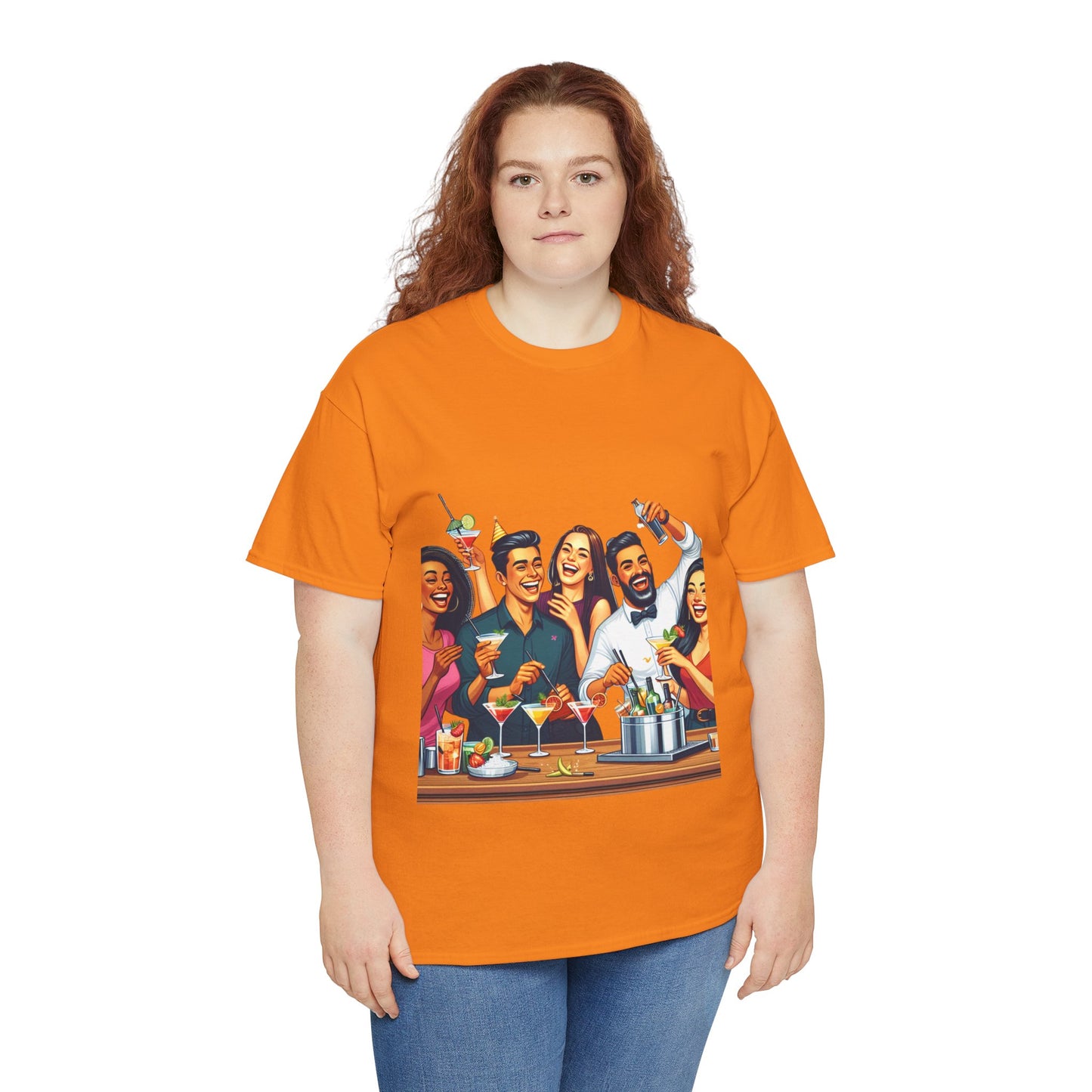 Hustle League Unisex Heavy Cotton Tee - Celebrate Friendship & Fun Nights Out