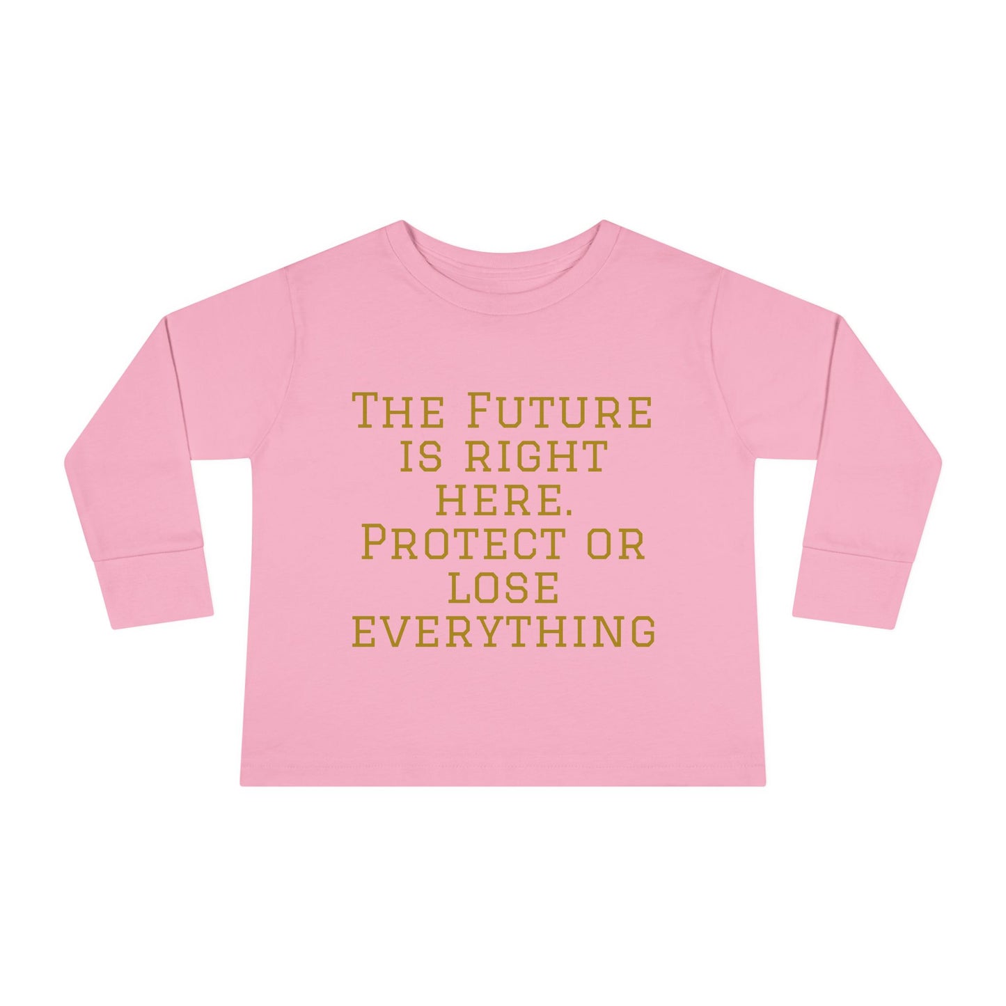 Camiseta de manga larga para niños pequeños: "El futuro está aquí" y "El imperio de la Hustle League"