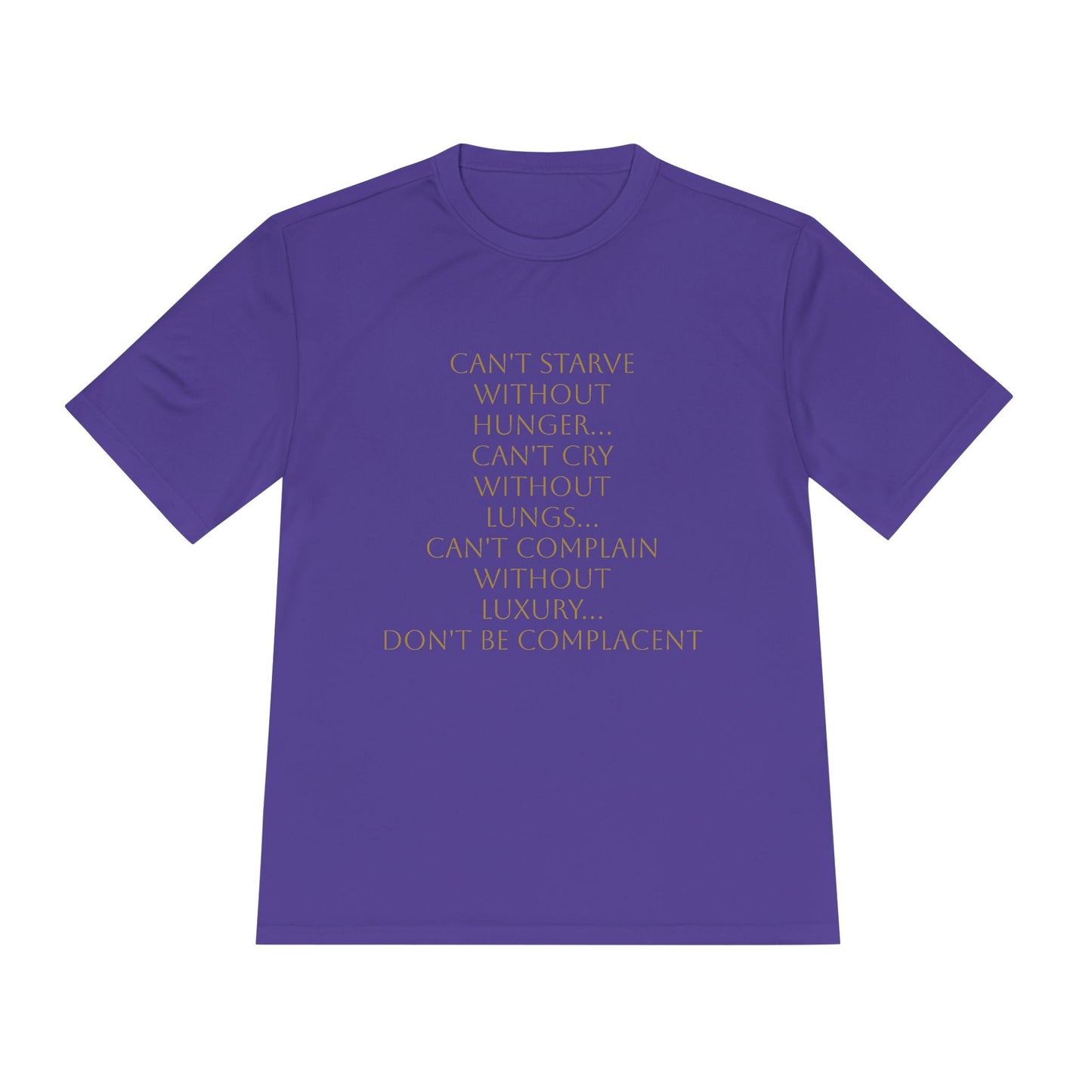 Camiseta unisex absorbente de humedad HLE - Camiseta con cita inspiradora
