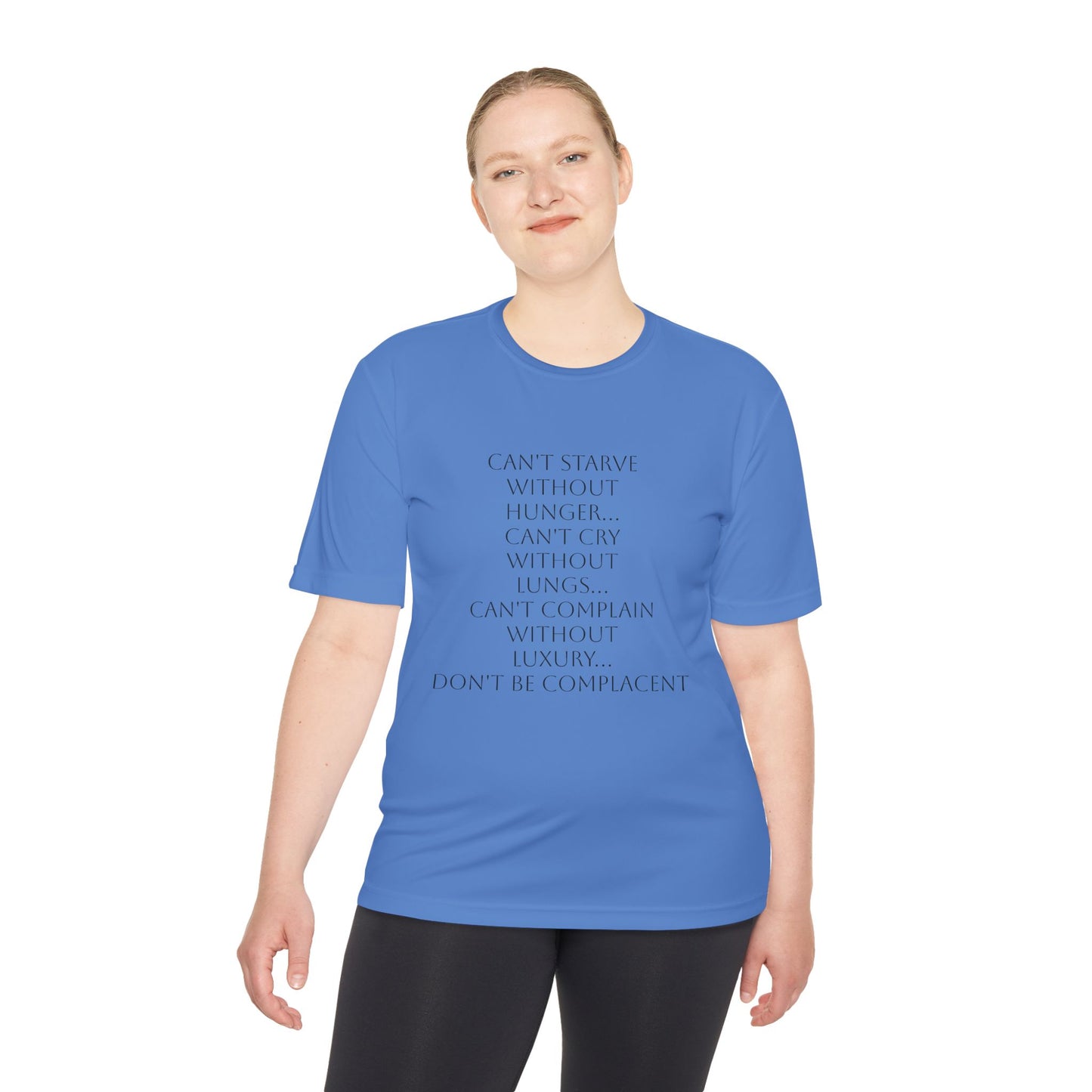 Camiseta unisex absorbente de humedad HLE - Camiseta con cita inspiradora