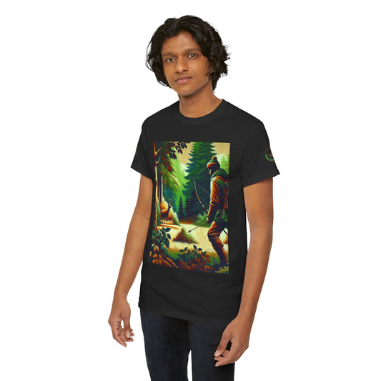 Hustle League's Empire Unisex Heavy Cotton Tee - Vintage Hunting Graphic T-Shirt