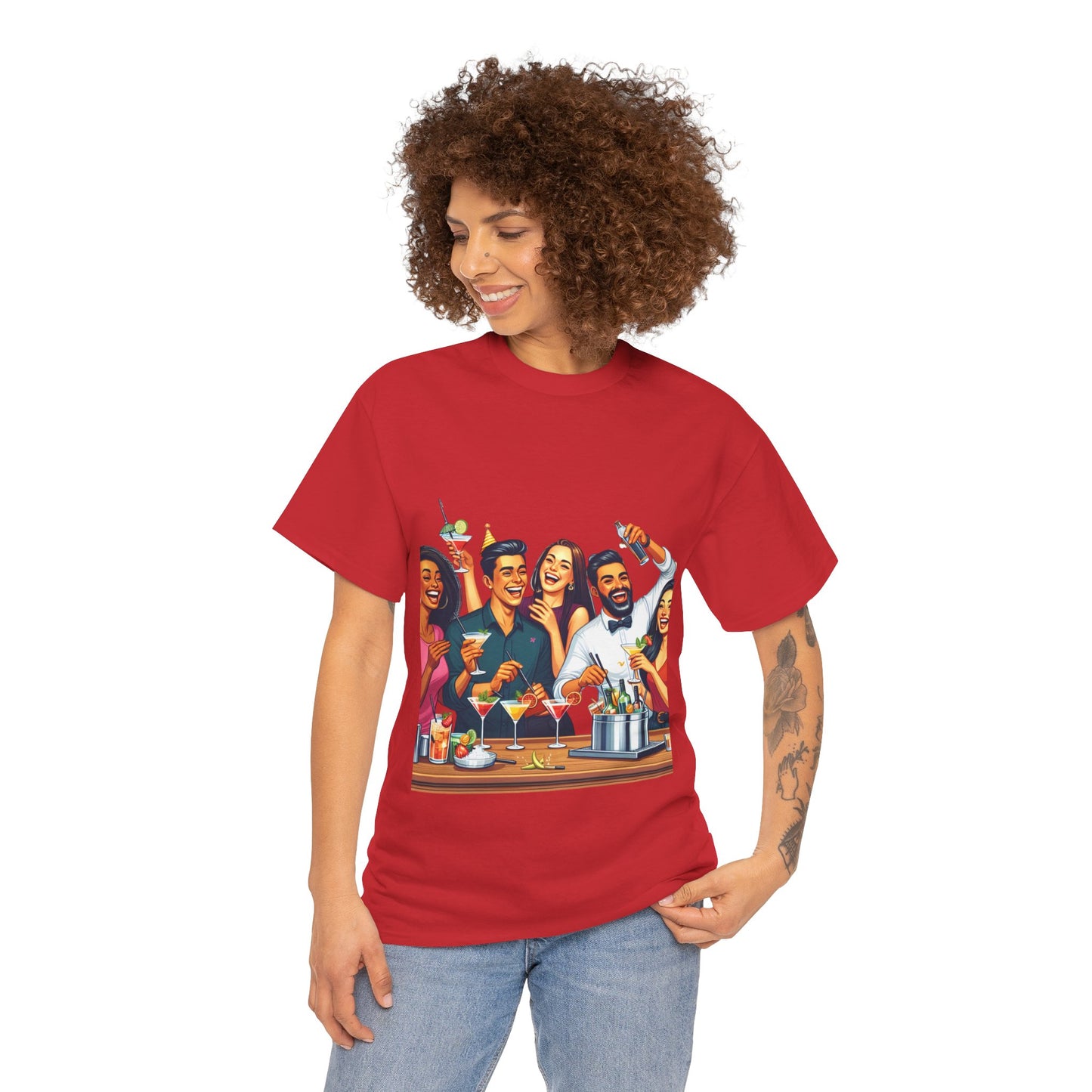 Hustle League Unisex Heavy Cotton Tee - Celebrate Friendship & Fun Nights Out