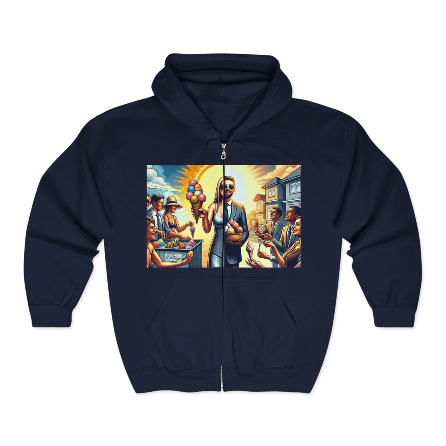 Hustle League's Empire Zip Hoodie - Stylish Sweatshirt for Entrepreneurs