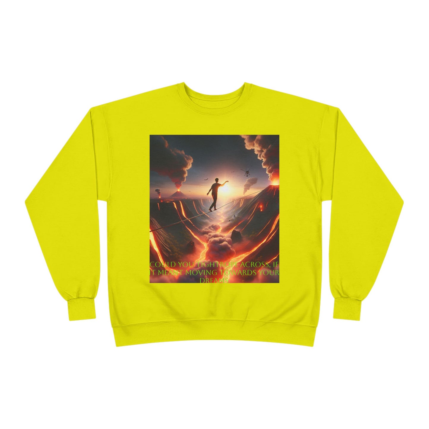 Hustle League's Empire Unisex EcoSmart Crewneck Sweatshirt - Motivational Vintage Style