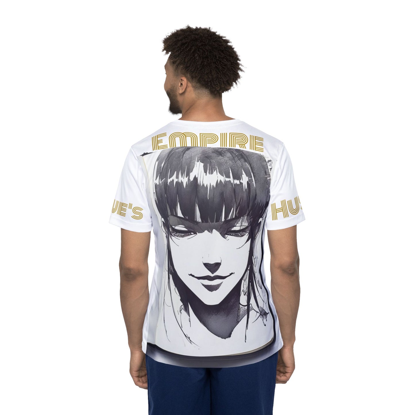 HLE Artistic Men's Sports Jersey - Bold Graphic Design for Active Lifestyle