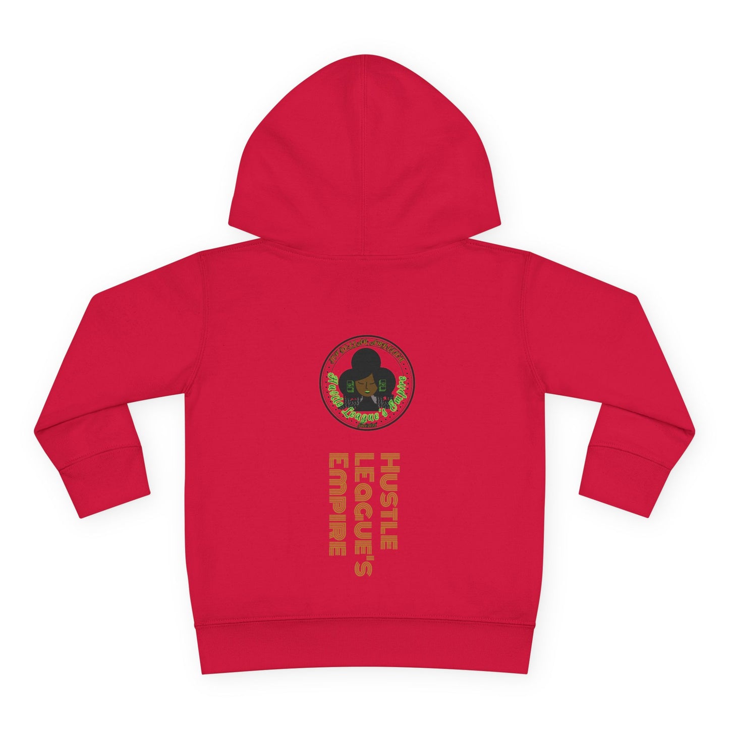 Cute Bear Toddler Hoodie - Cozy Fleece Pullover with 'Hustle' Design