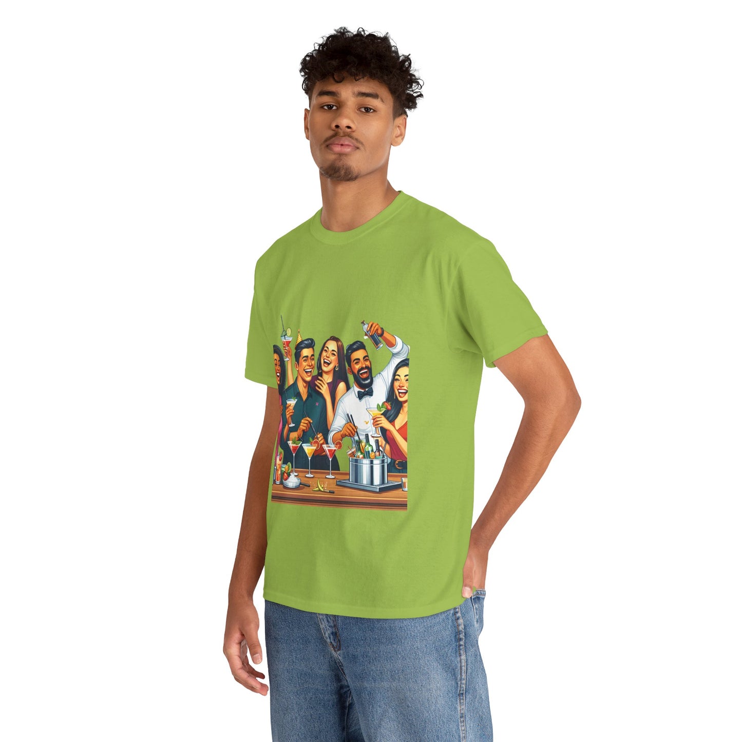 Hustle League Unisex Heavy Cotton Tee - Celebrate Friendship & Fun Nights Out
