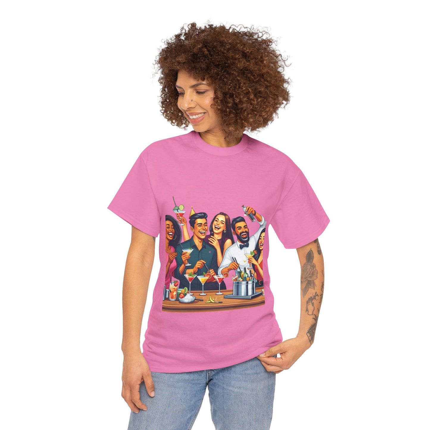 Hustle League Unisex Heavy Cotton Tee - Celebrate Friendship & Fun Nights Out